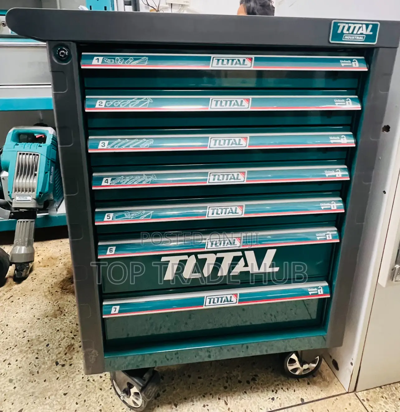 Total 328 Pcs Industrial Tool Chest Set – 7 Drawers