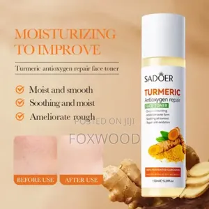 Sadoer 2in1 Tumeric Face Toner and Tumeric Face Cleanser