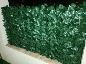 Soft Green Artificial Plant Privacy Fence