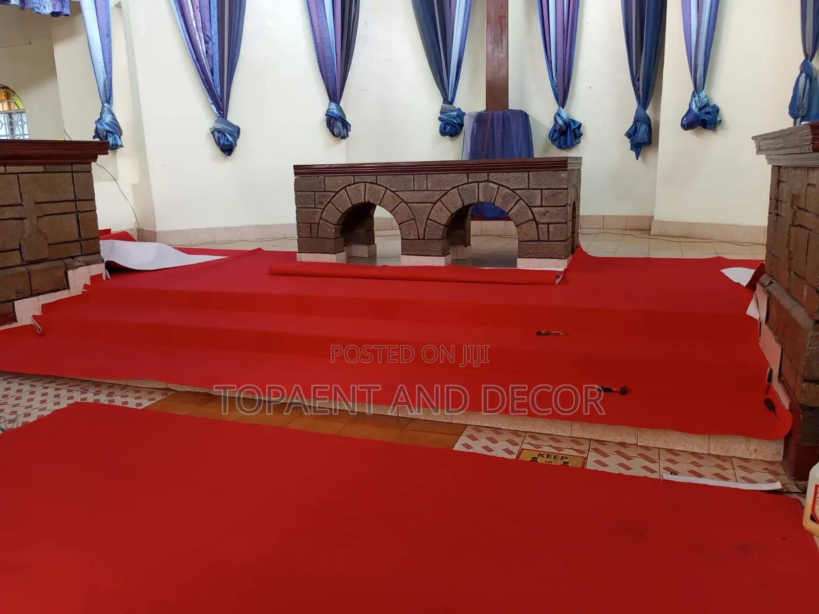 Quality Church Pulpit Wall to Wall Carpet for Dust Control