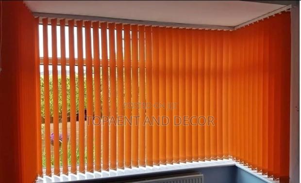 Classic Orange Vertical Office Window Blinds for Elegant Office Look - main view