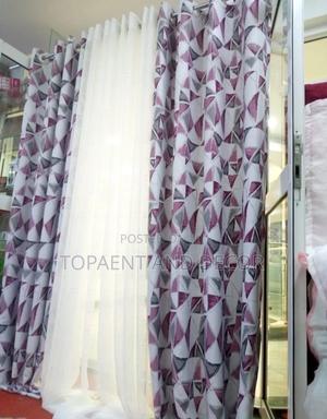 Home Styling Modern Patterned Quality Fabric Curtains - thumbnail 2