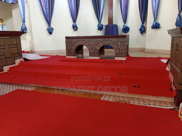 Bright Red Delta Church Pulpit 4mm Supply and Fit Wall to Wall Carpets