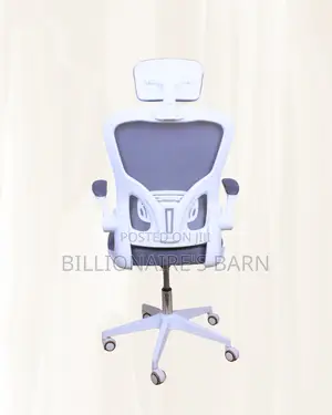 Pro-Grade White Ergonomic Office Chair — Fits Compact Office Spaces
