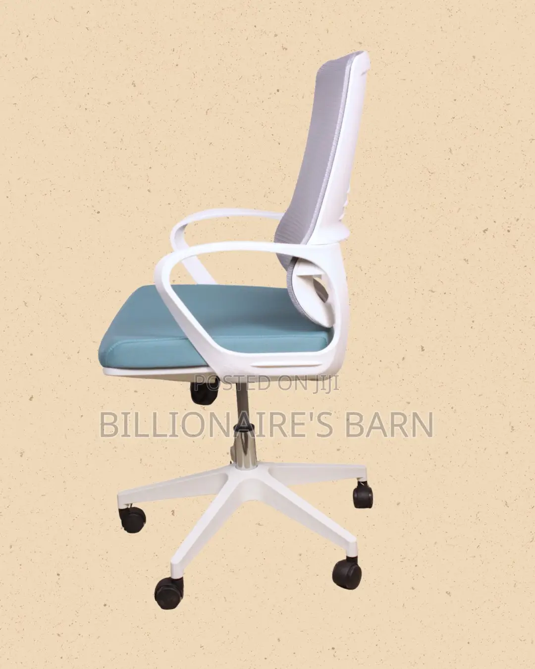 Durable White Ergonomic Mesh Office Chair | Mesh Backrest