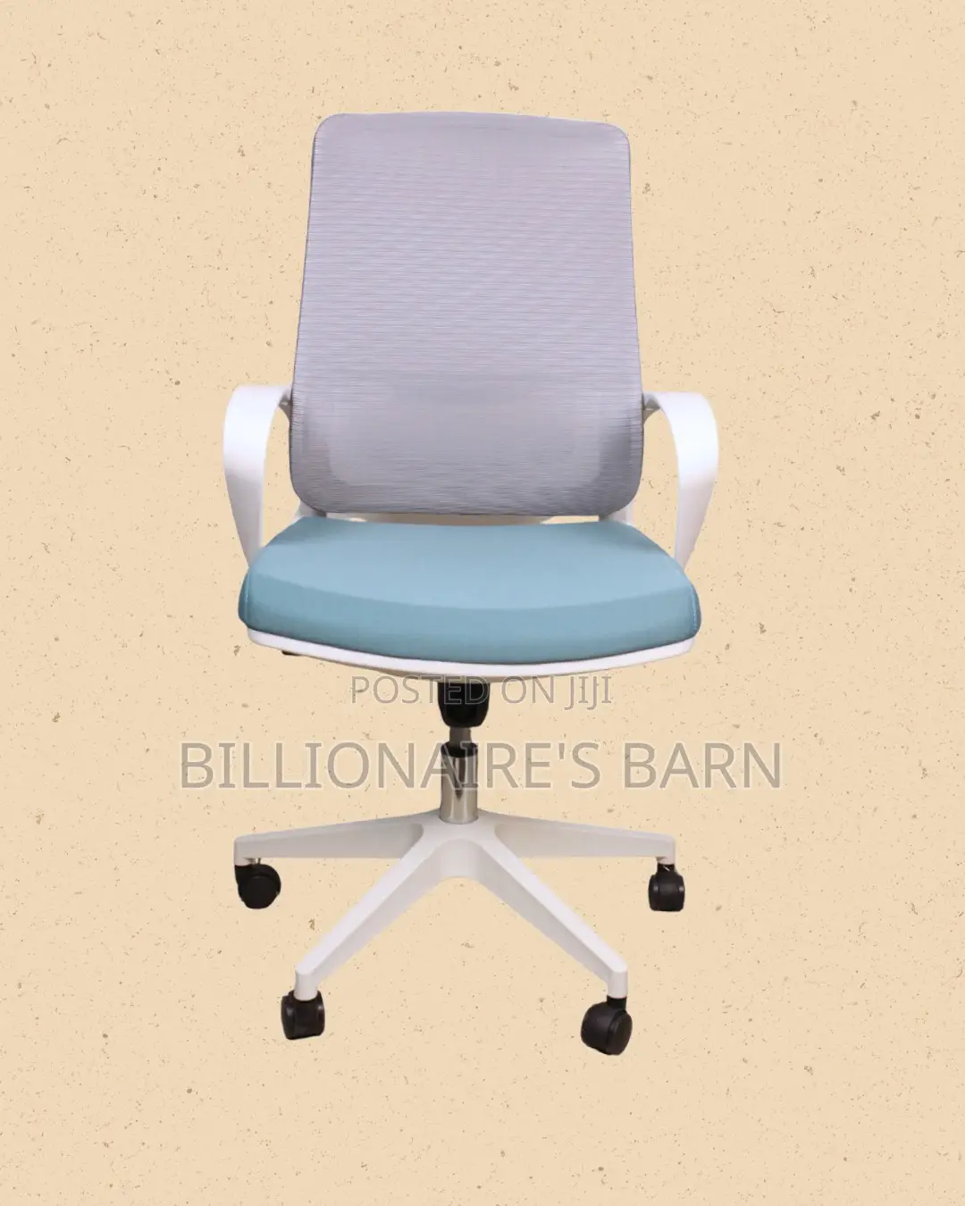 Durable White Ergonomic Mesh Office Chair | Mesh Backrest