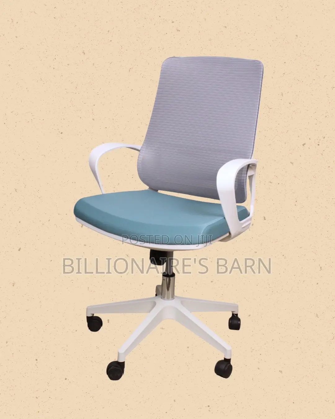 Durable White Ergonomic Mesh Office Chair | Mesh Backrest