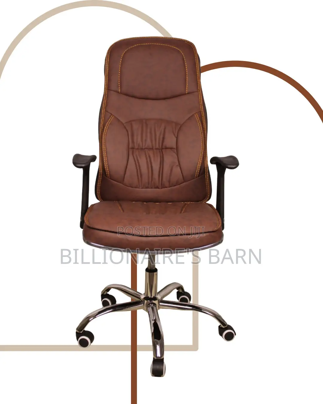 Ergonomic Executive Leather Chair | Ergonomic Nylon Castors