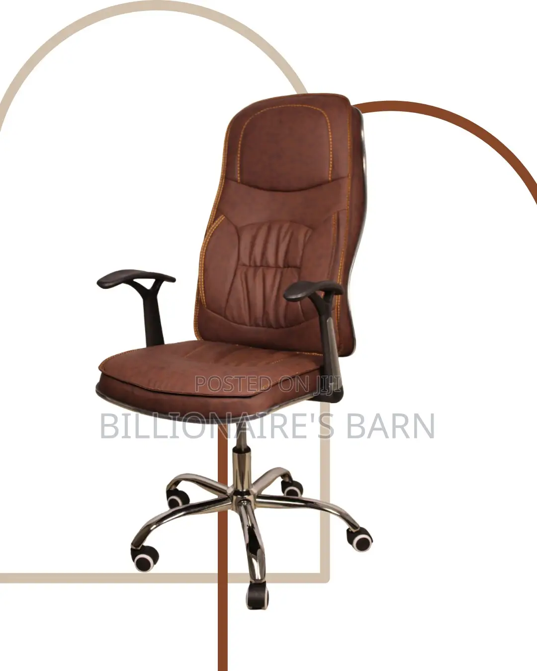 Ergonomic Executive Leather Chair | Ergonomic Nylon Castors