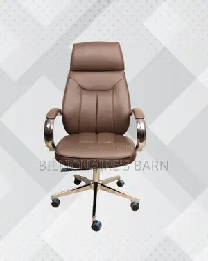 Brown Executive Leather Office Chair (Supportive) — Price Drop Today