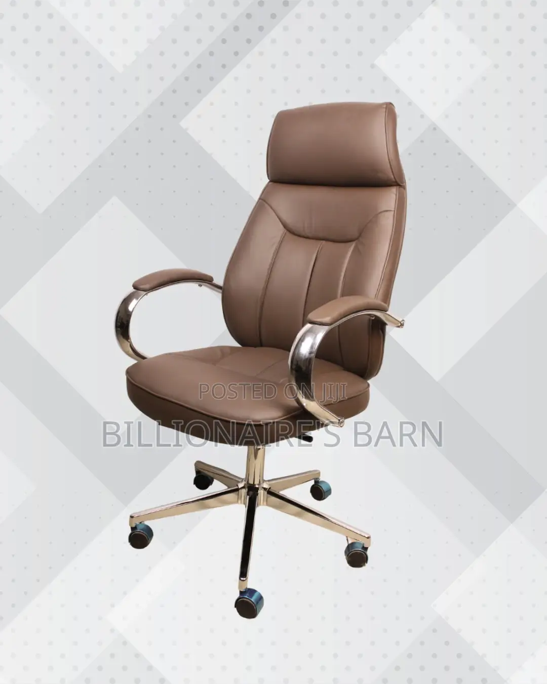 Brown Executive Leather Office Chair (Supportive) — Price Drop Today