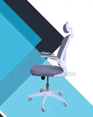 Adjustable White Ergonomic Office Chair | Steel Frame