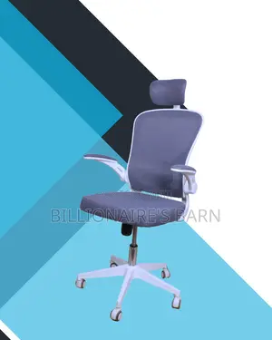 Adjustable White Ergonomic Office Chair | Steel Frame
