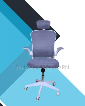 Adjustable White Ergonomic Office Chair | Steel Frame