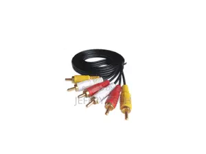 Cable 3rca to 3rca 1.5m Gold