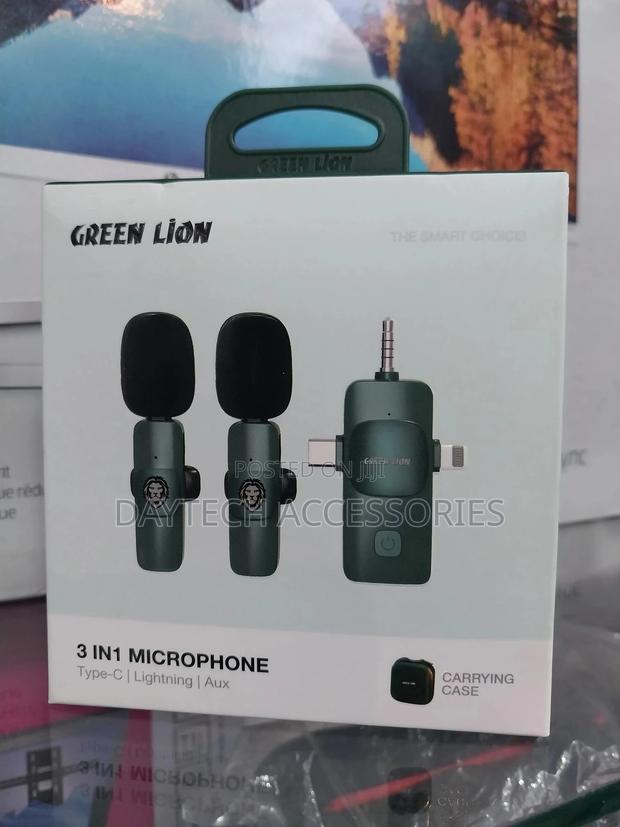 Green Lion 3 in 1 Wireless Microphone Usb-a/Type-C/Lighting Plug 20m - main view
