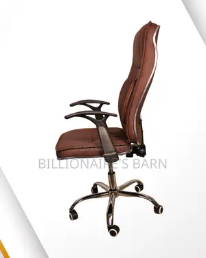 Ergonomic Executive Leather Chair | Premium Swivel Base