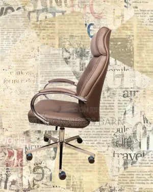 Brown Executive Leather Office Chair (Ergonomic) — Limited Stock