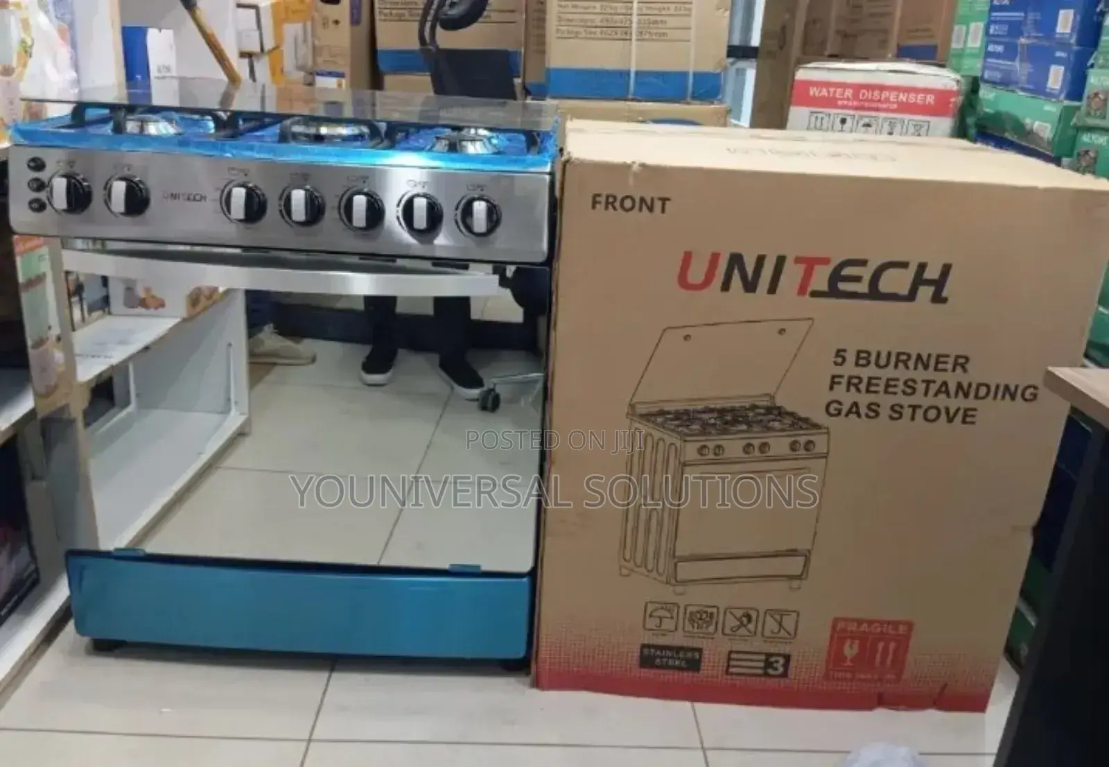 Full Gas 60*80 Unitech 5 Burner Freestanding