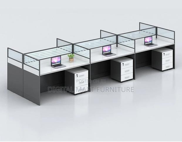 Office Desk: Six Way Comfortable Seater Office Desk