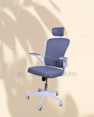 Breathable White Ergonomic Office Chair — Breathable in Hot Weather