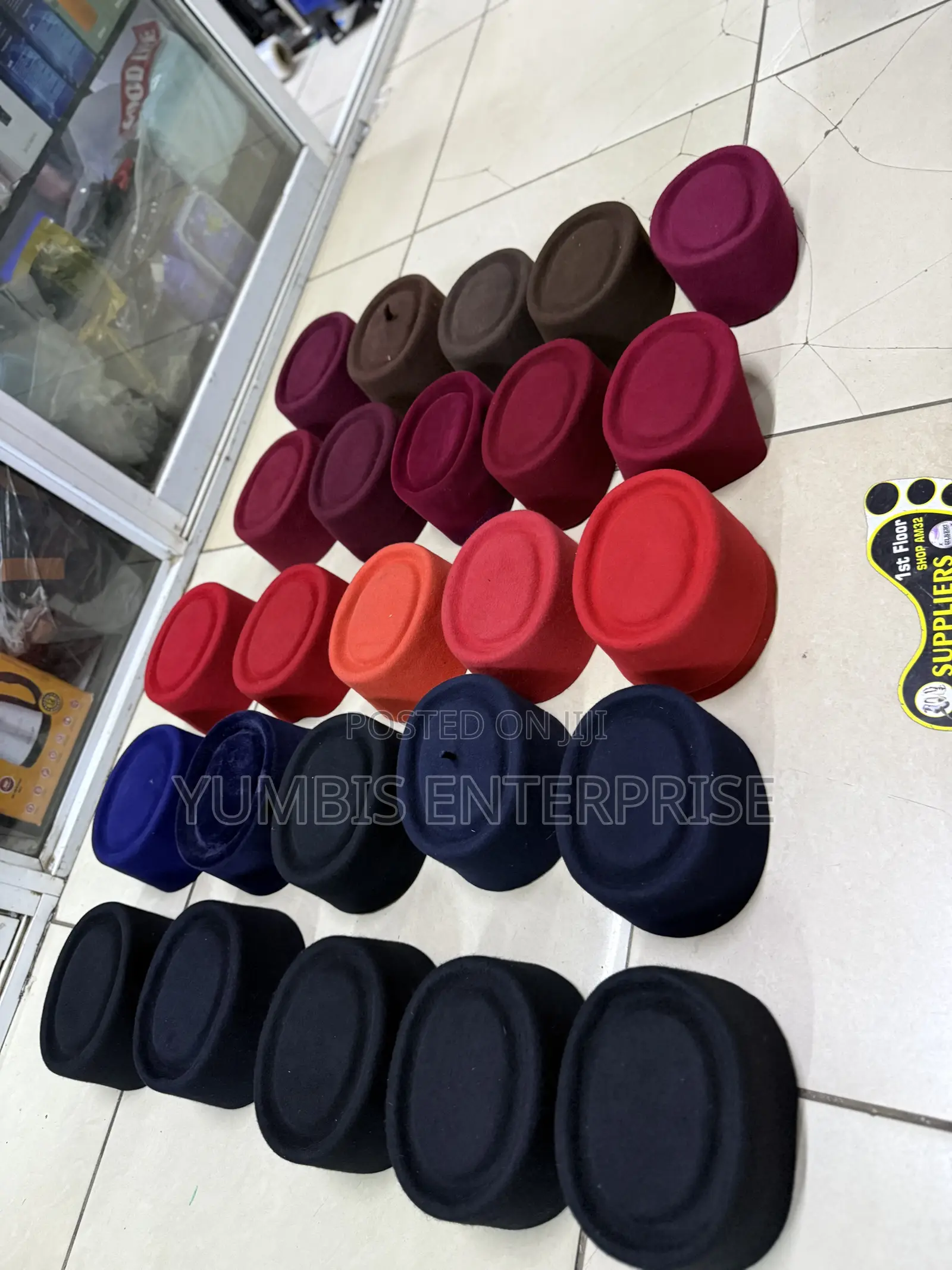 Oga Hats in Different Colors for Traditional Events at 800 Each Iko O