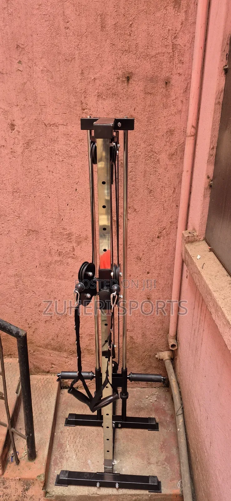 Single Cable Crossover, Wall Mounted Strength Training Pulley Machine
