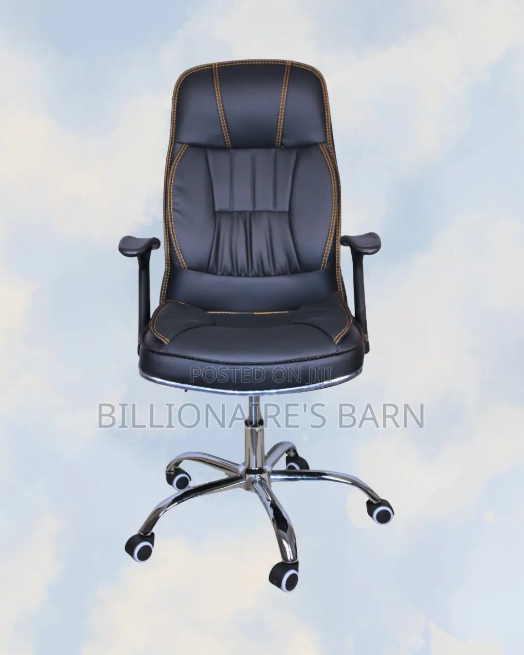 Executive Leather Office Chair | Ergonomic Scratch-Resistant Finish