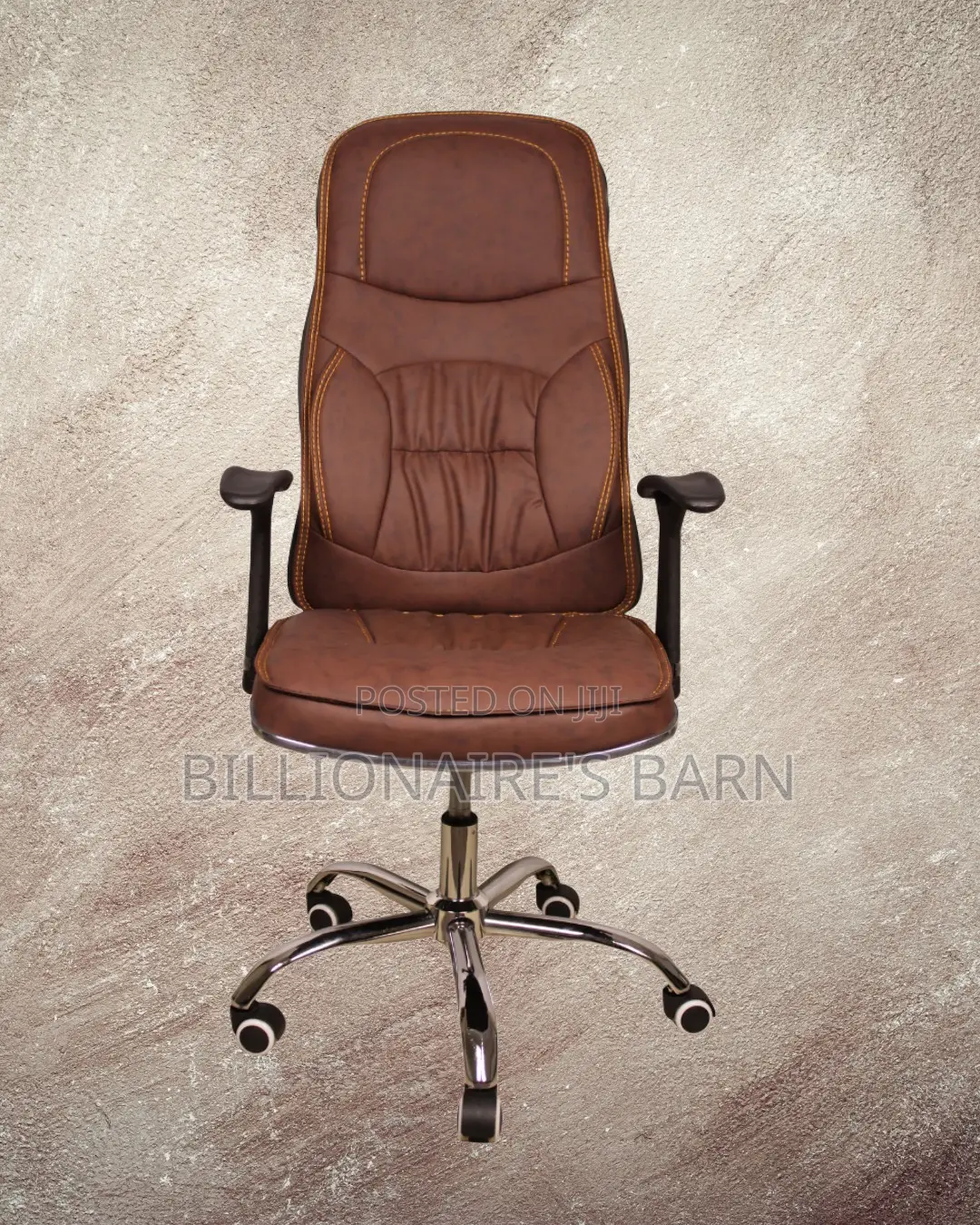 Modern Ergonomic Executive Leather Chair — Great for Study or Work