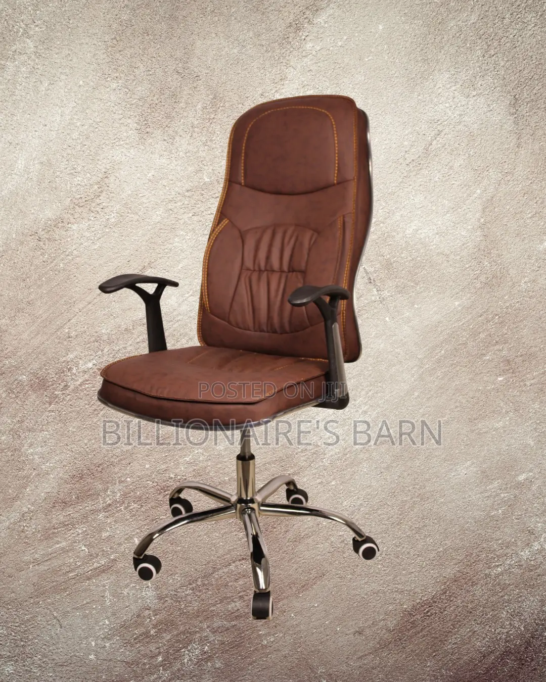 Modern Ergonomic Executive Leather Chair — Great for Study or Work
