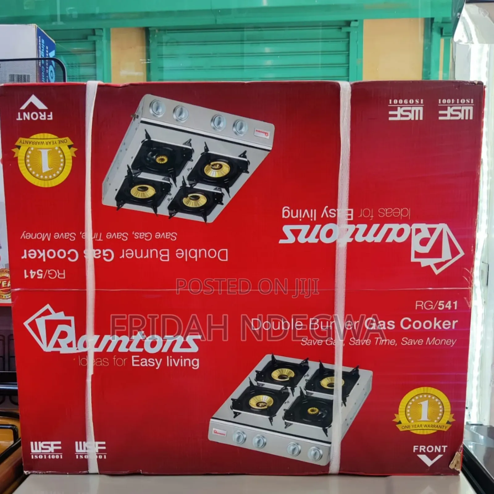 *Ramtons 4 Gas Burner Table Top Rg541