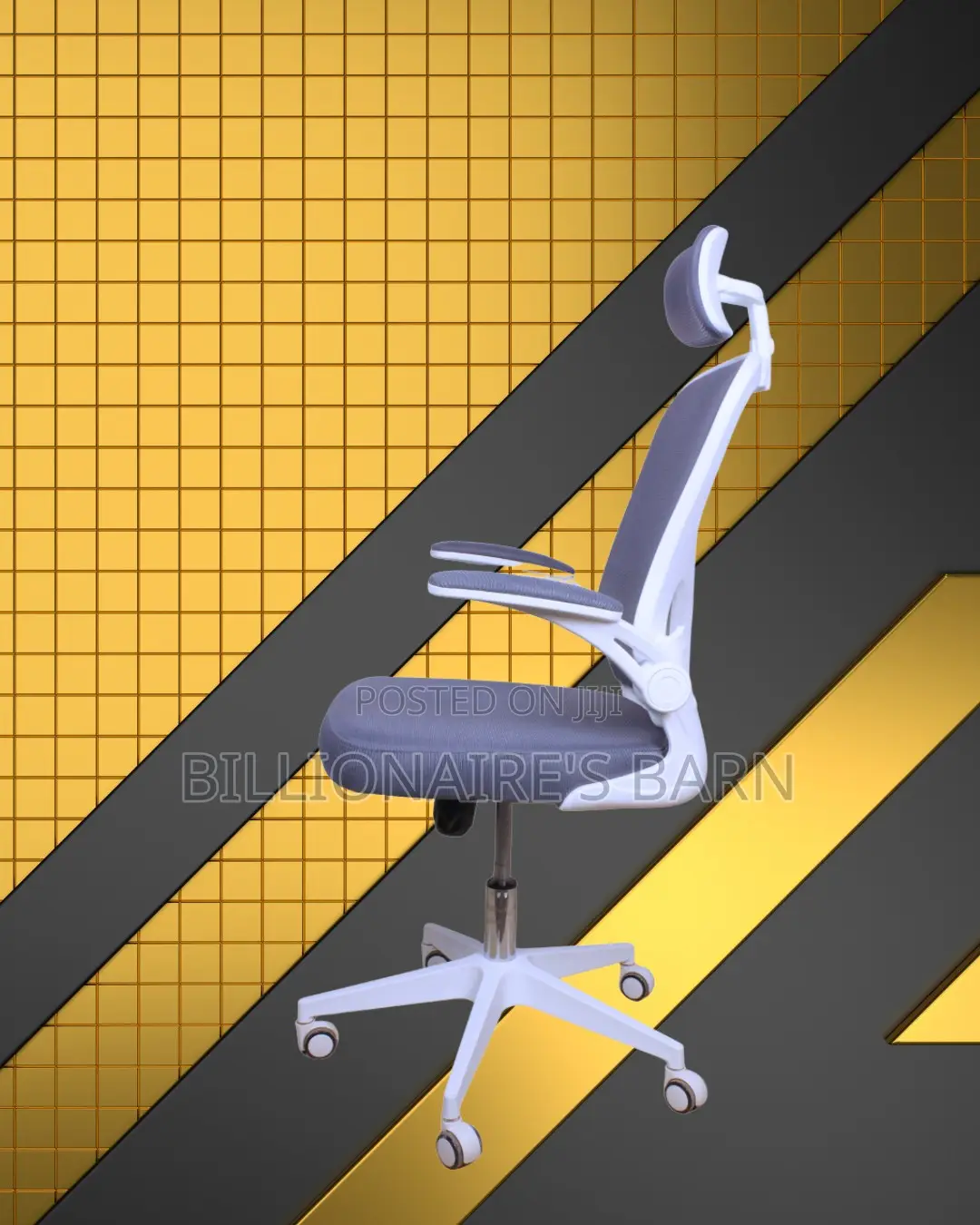 White Ergonomic Office Chair | Executive Lumbar Support
