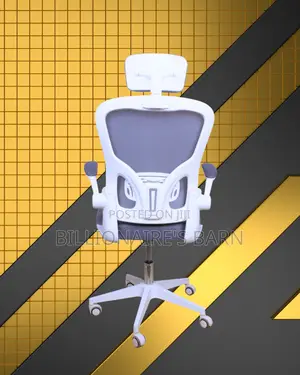 White Ergonomic Office Chair | Executive Lumbar Support
