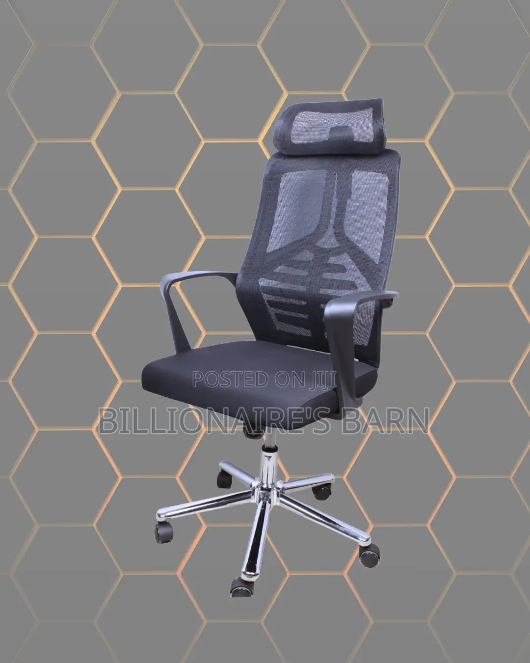 Breathable High Back Mesh Office Chair — Easy to Clean