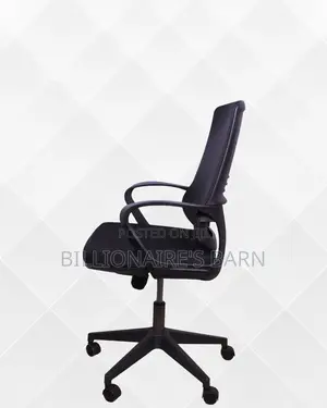 Black Ergonomic Mesh Office Chair | Space-Saving Mesh Backrest