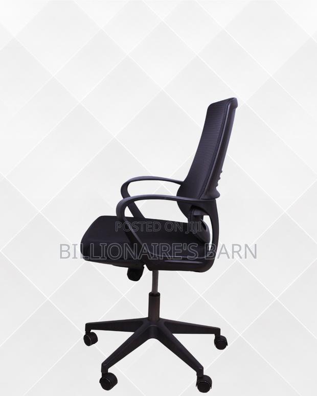 Black Ergonomic Mesh Office Chair | Space-Saving Mesh Backrest - main view