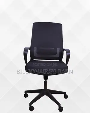 Black Ergonomic Mesh Office Chair | Space-Saving Mesh Backrest