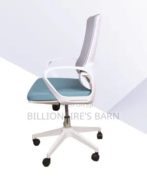White Ergonomic Mesh Office Chair (Durable) — Moving Fast