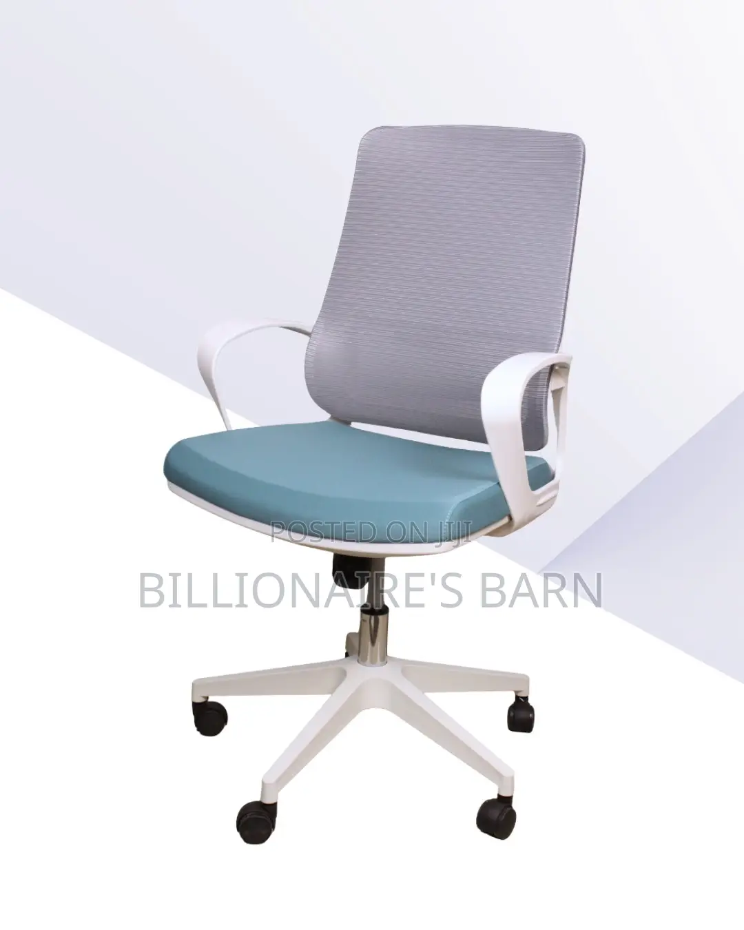 White Ergonomic Mesh Office Chair (Durable) — Moving Fast