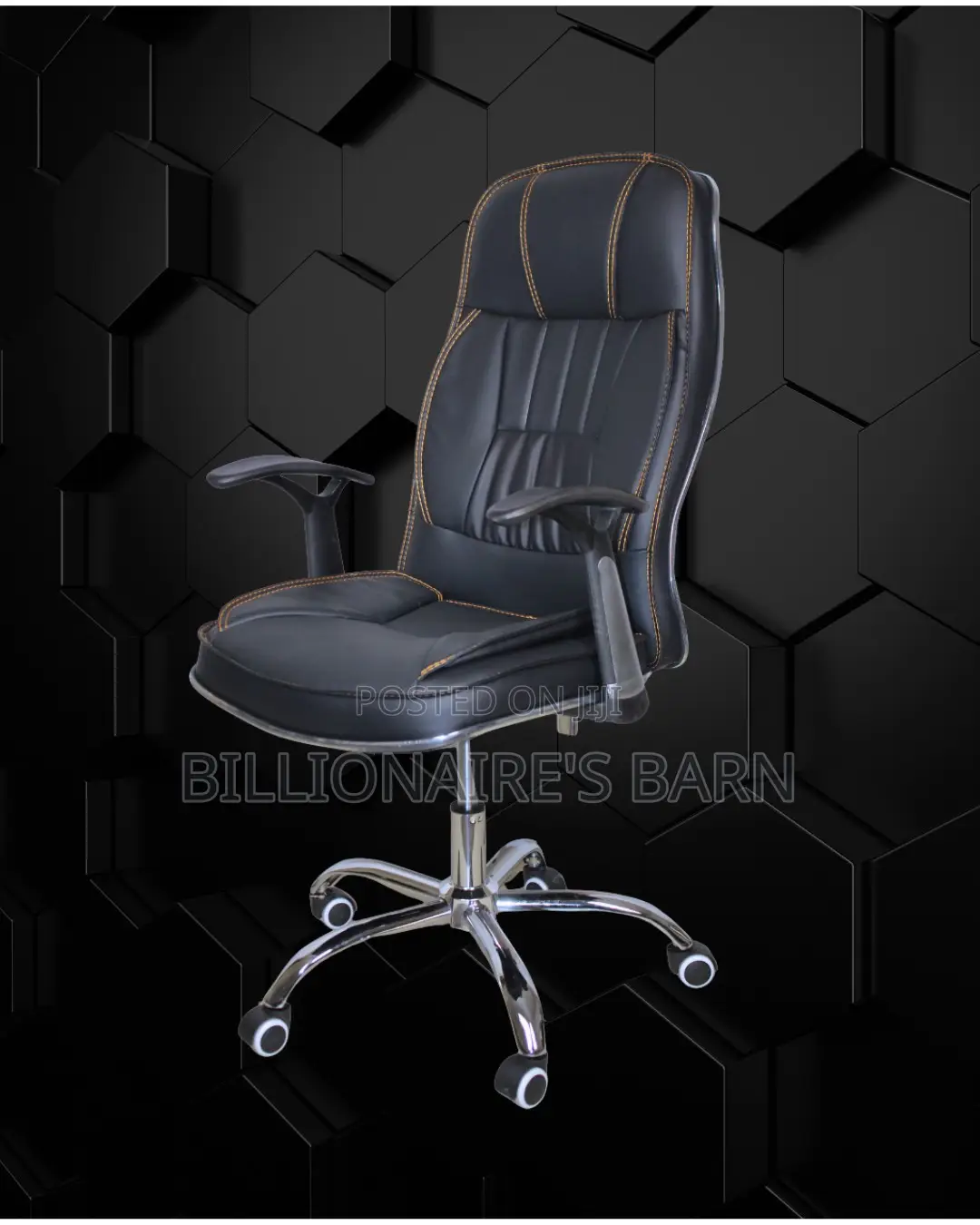 Executive Leather Office Chair | New Arrival Nylon Castors