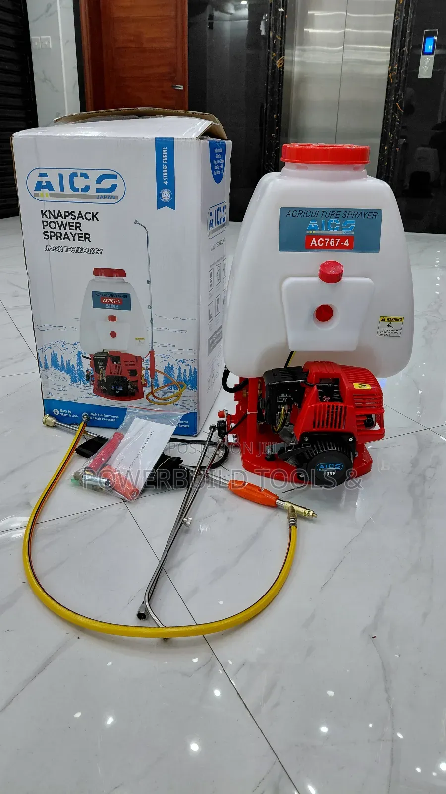 Aico Japan Backpack/Knapsack Sprayer 4 Stroke 25litres
