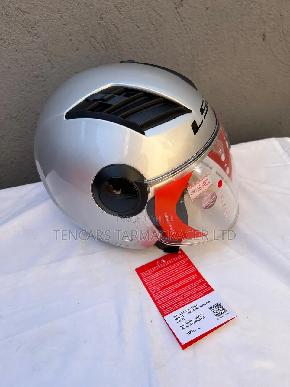 Motorcycle Helmet 1a Ls2 - Of/Hf Jet Clear Panda Visor