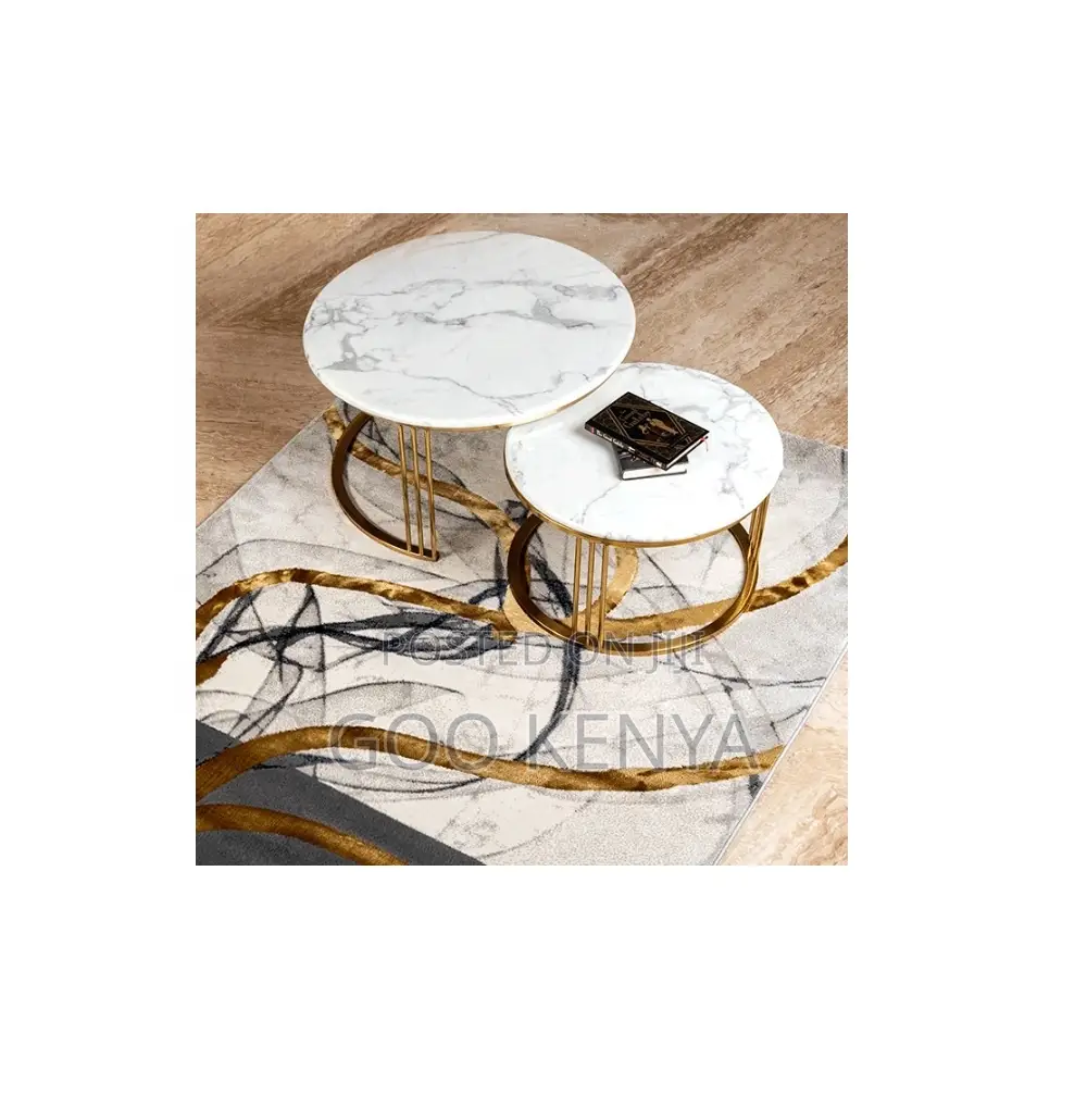Coffee Table; Modern White Marble Dining Table Set