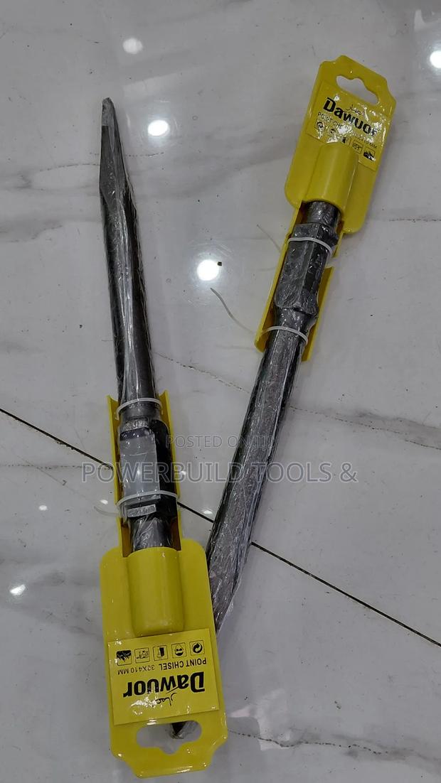 Dw Pointed/Hex Chisel 30×410mm For Rotary Hammer