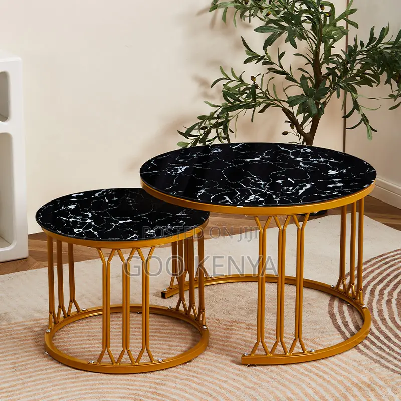Coffee Table; Modern White Marble Dining Table Set