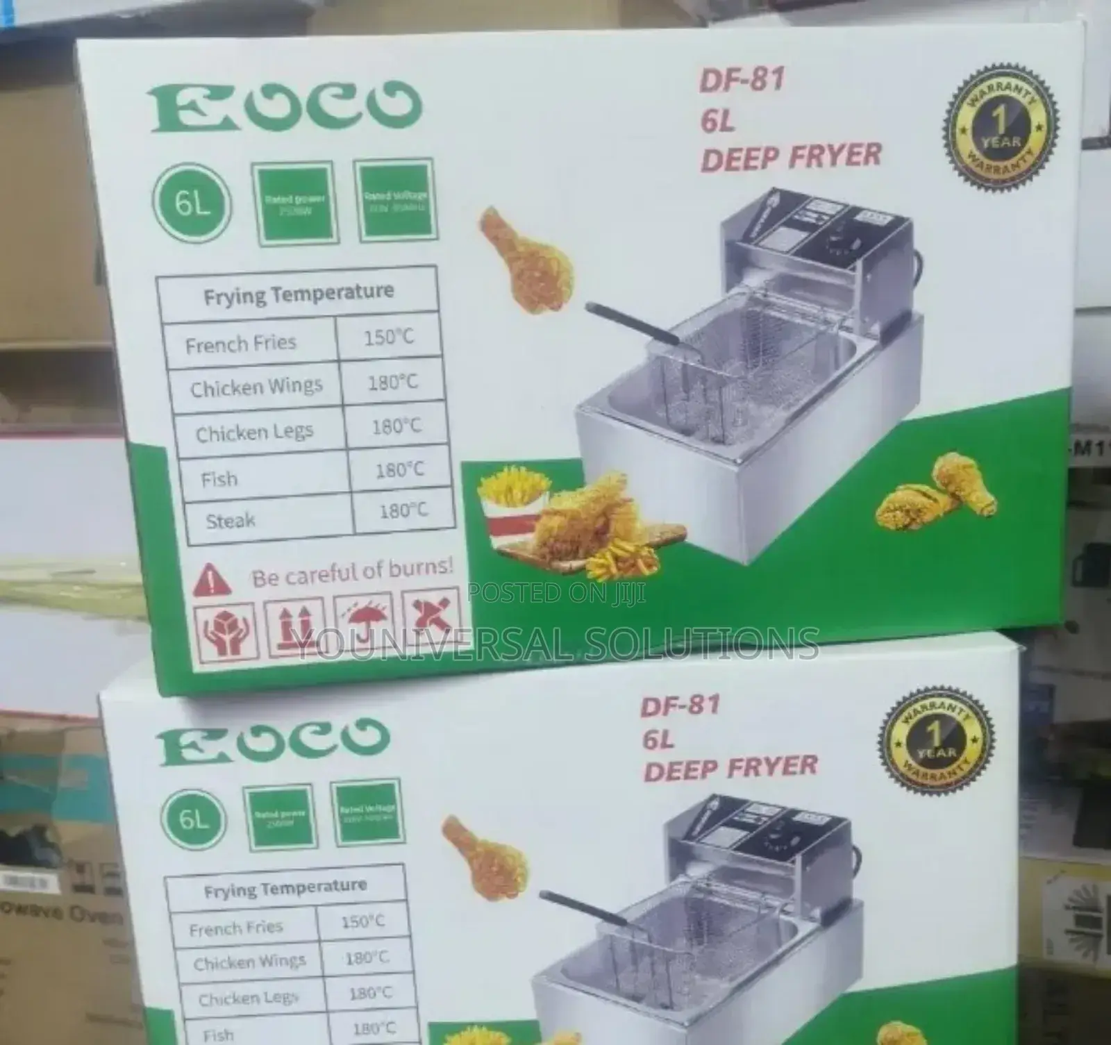 Deep Fryer 6 Litres Ecco Single
