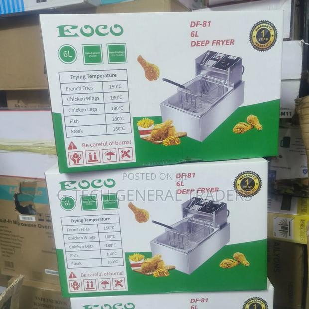 Ecco 6l Single Deep Frying Machine - main view