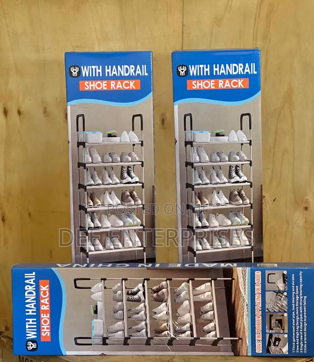 Executive Adjustable Portable 8 Layer Shoe Rack - main view