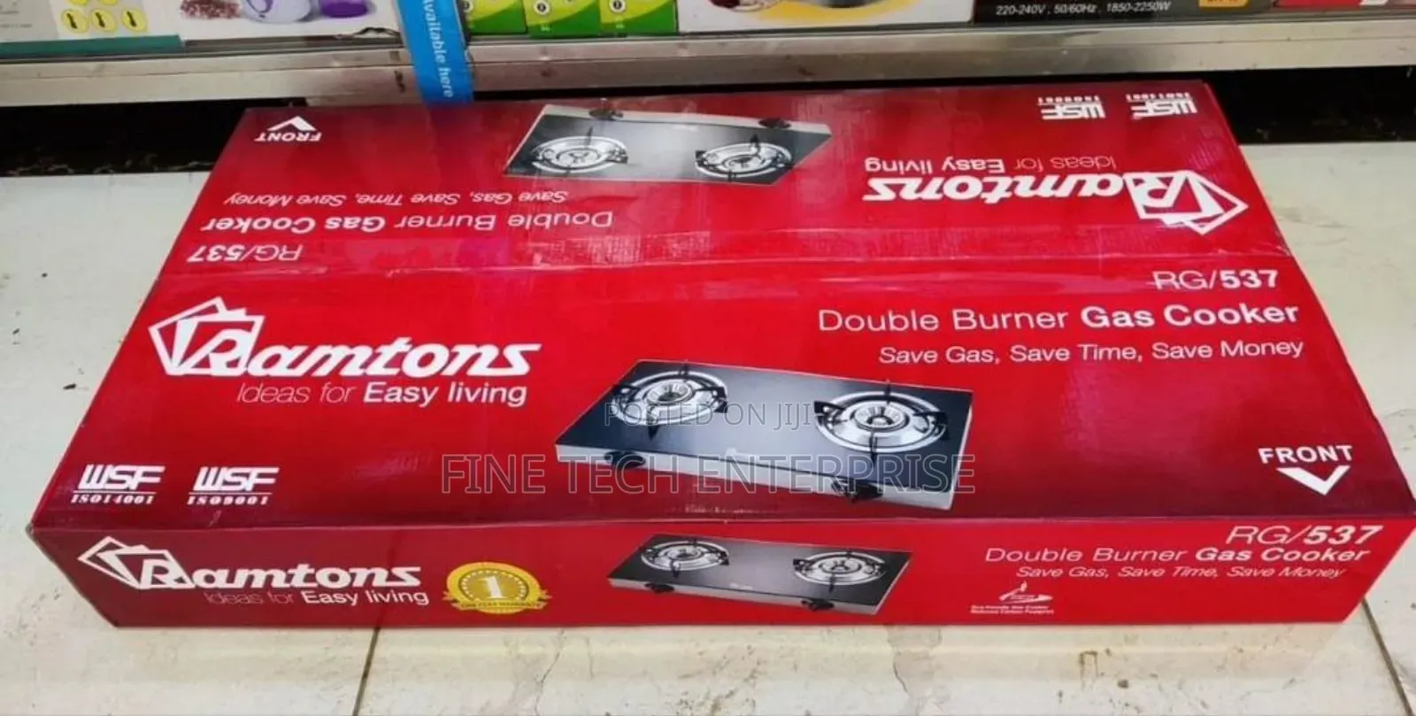 Ramtons 2burner Gas Cookers: Rg/538