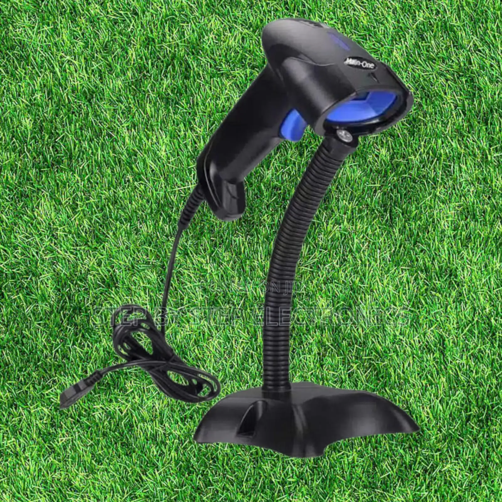 Handheld Laser Barcode Scanner Reader With Stand – Usb Plug and Play